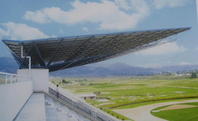 建瓯体育场看台网架工程