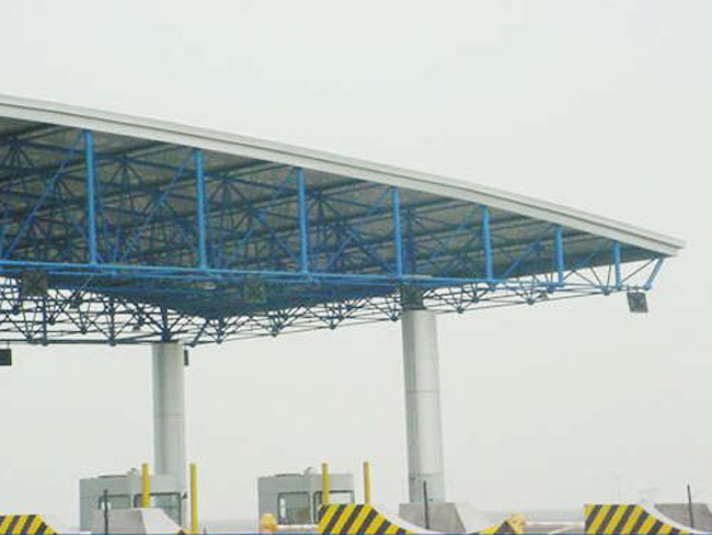 建瓯收费站网架工程